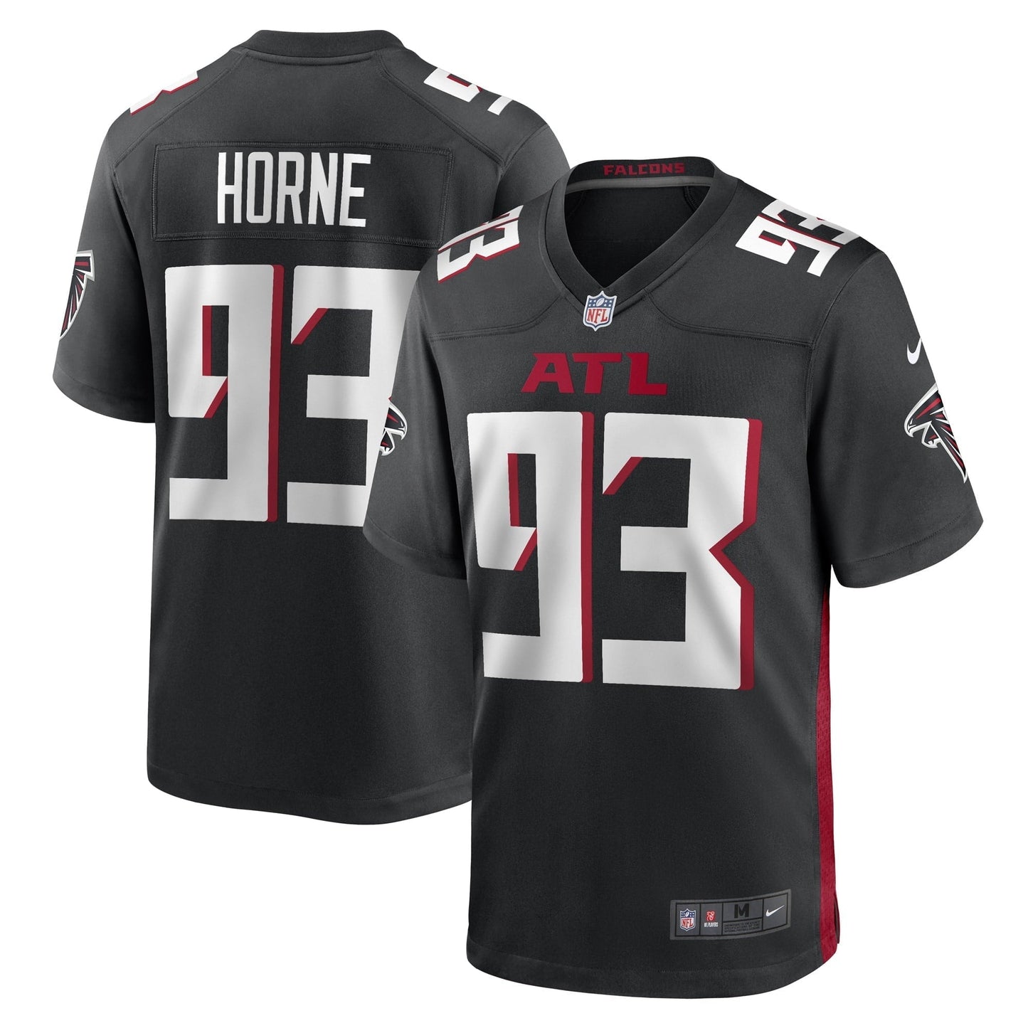 Men's Nike Black Atlanta Falcons Timmy Horne Game Player Jersey
