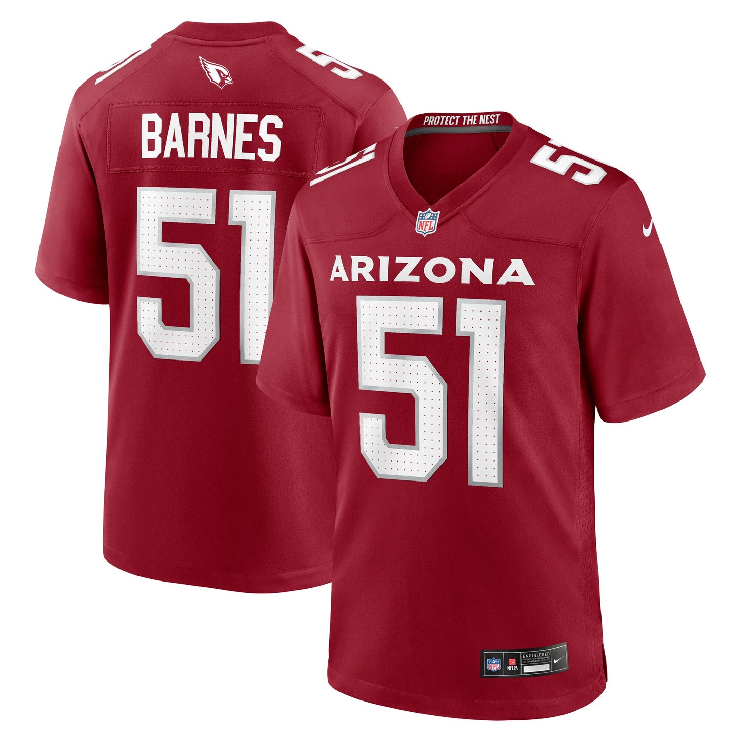 Krys Barnes Arizona Cardinals Nike Team Game Jersey - Cardinal