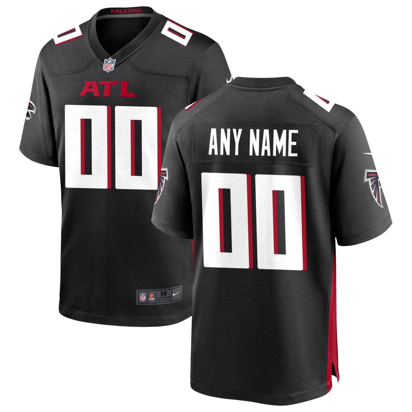Atlanta Falcons Nike Custom Game Jersey - Black